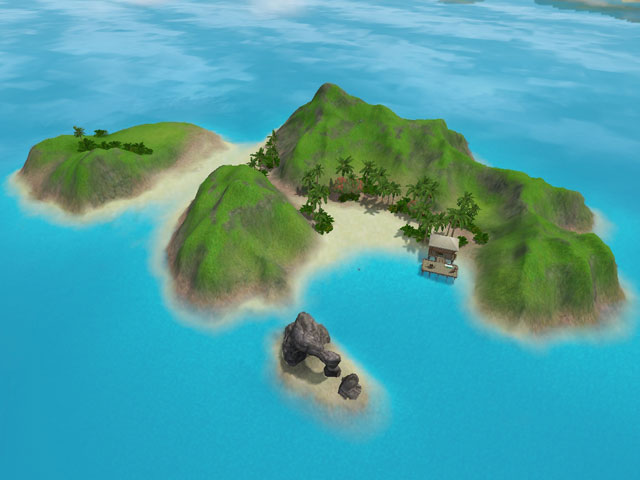 Sims 3: Остров Убежище.