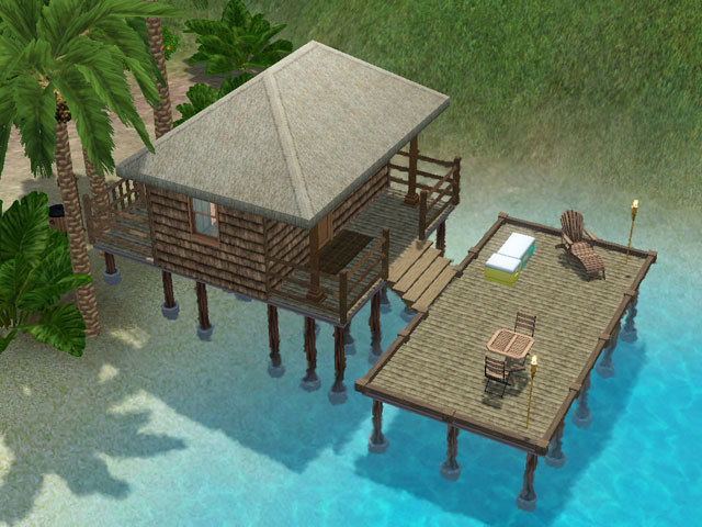 Sims 3: Хижина на острове Убежище.