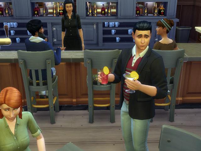 Sims 4: Предусмотрительные посетители берут дополнительный напиток про запас.