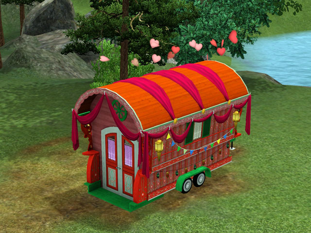 Sims 3: Секс в цыганском фургончике.